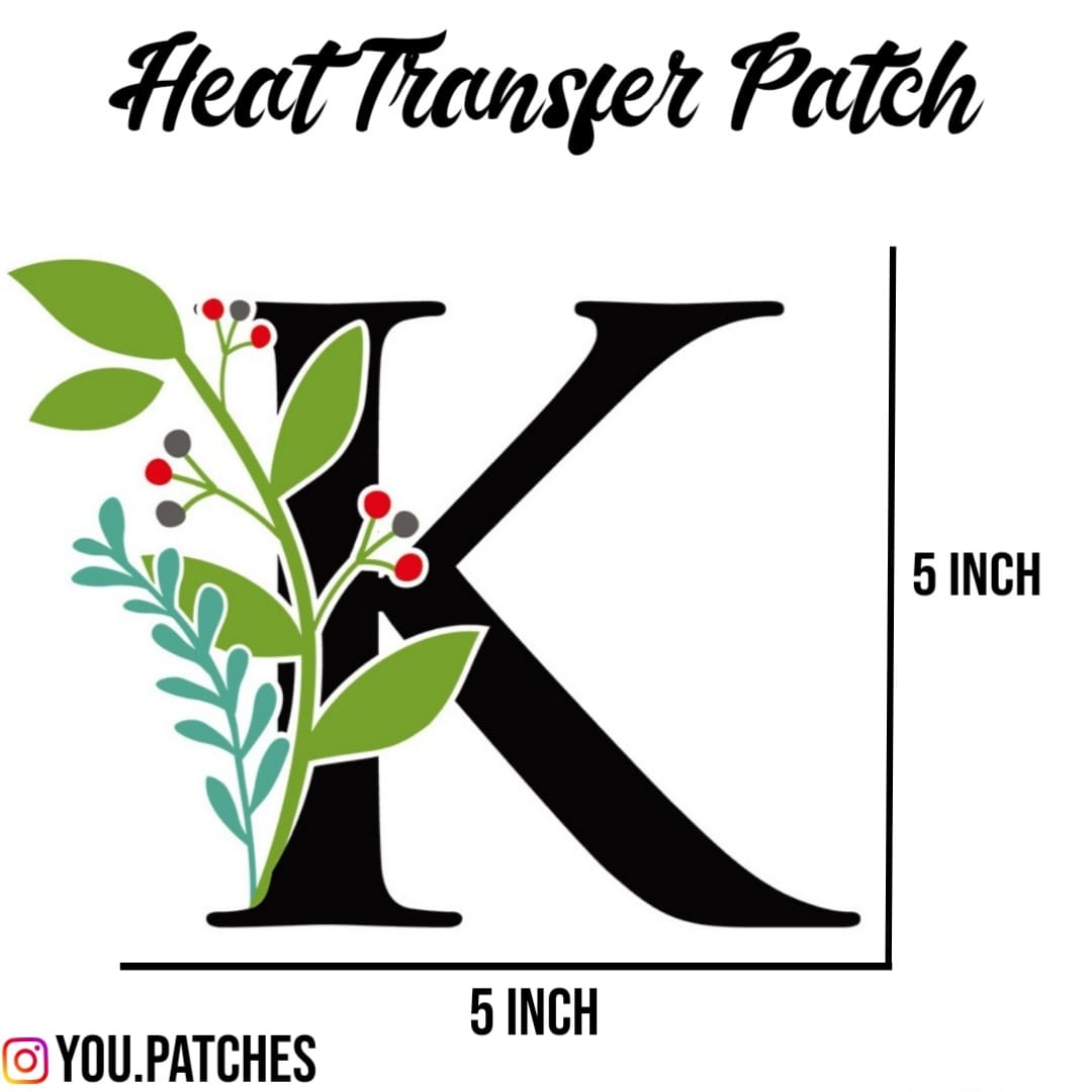 Heat Transfer Alphabets Patch