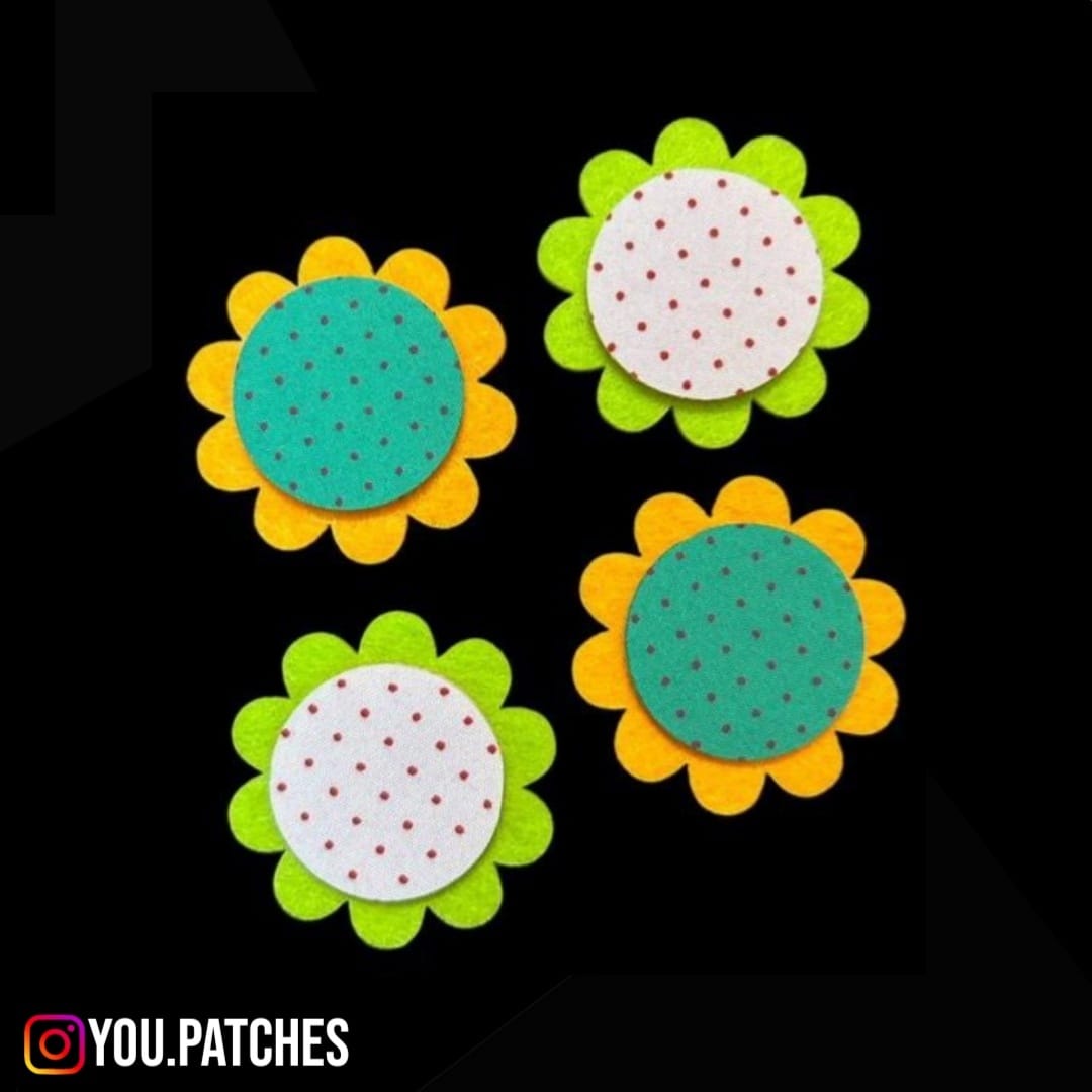 Fabric Flower Patch (Pack of 4)