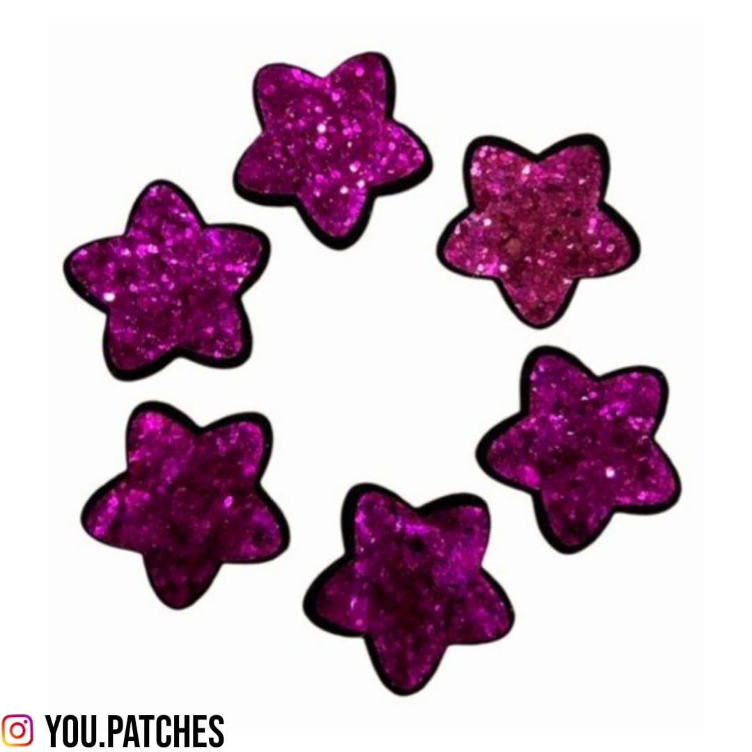 Glittery Stars Patch (Pack of 6)