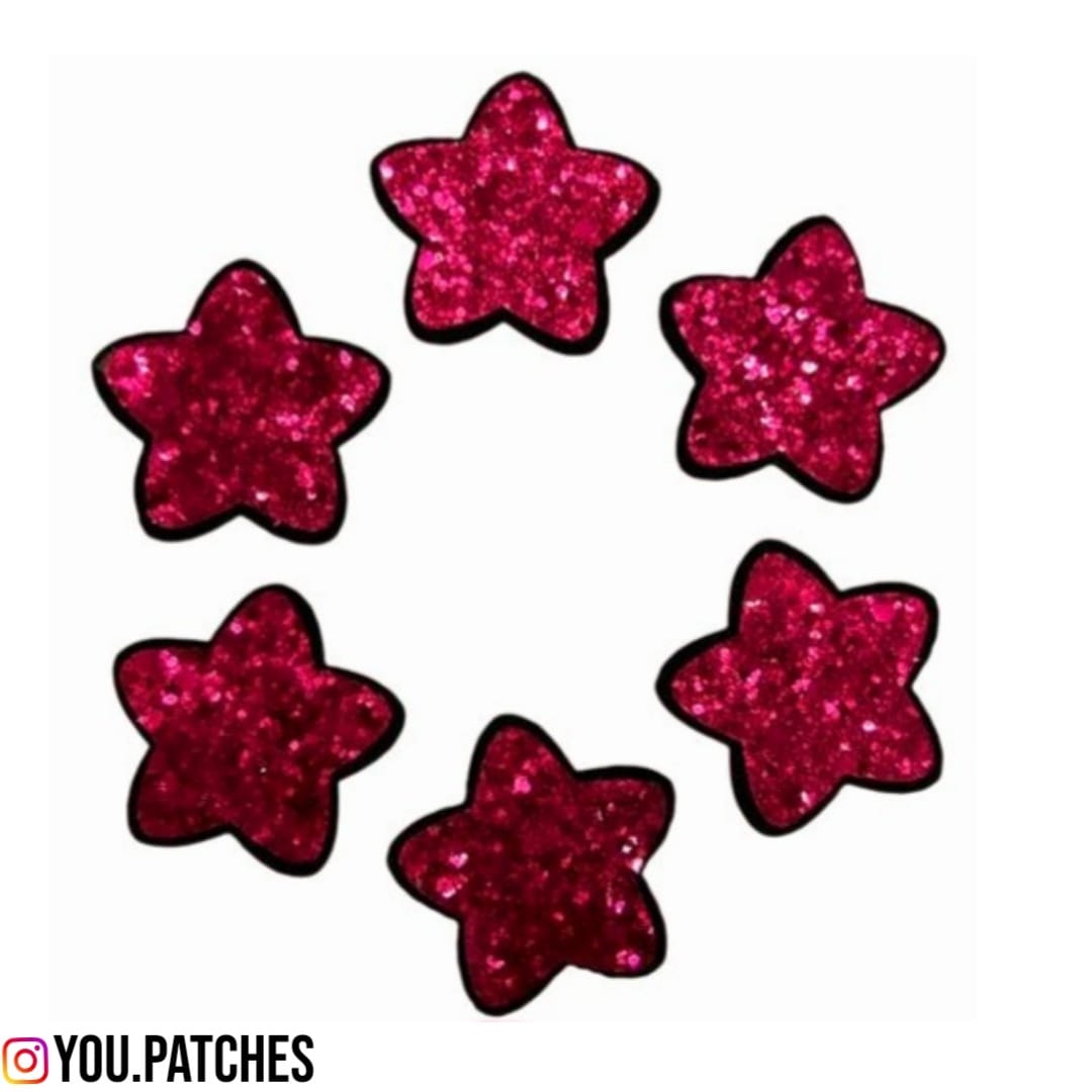 Glittery Stars Patch (Pack of 6)