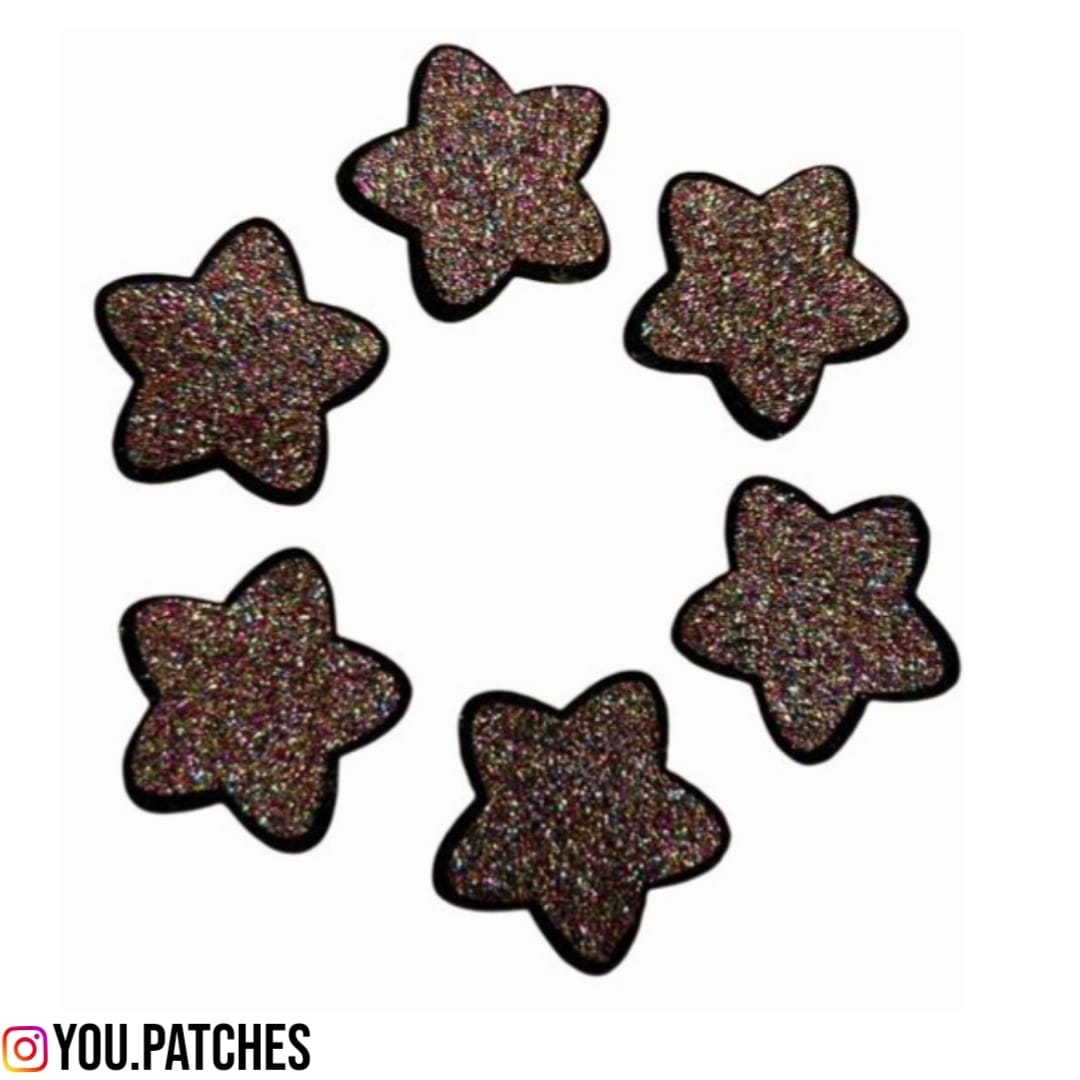 Glittery Stars Patch (Pack of 6)