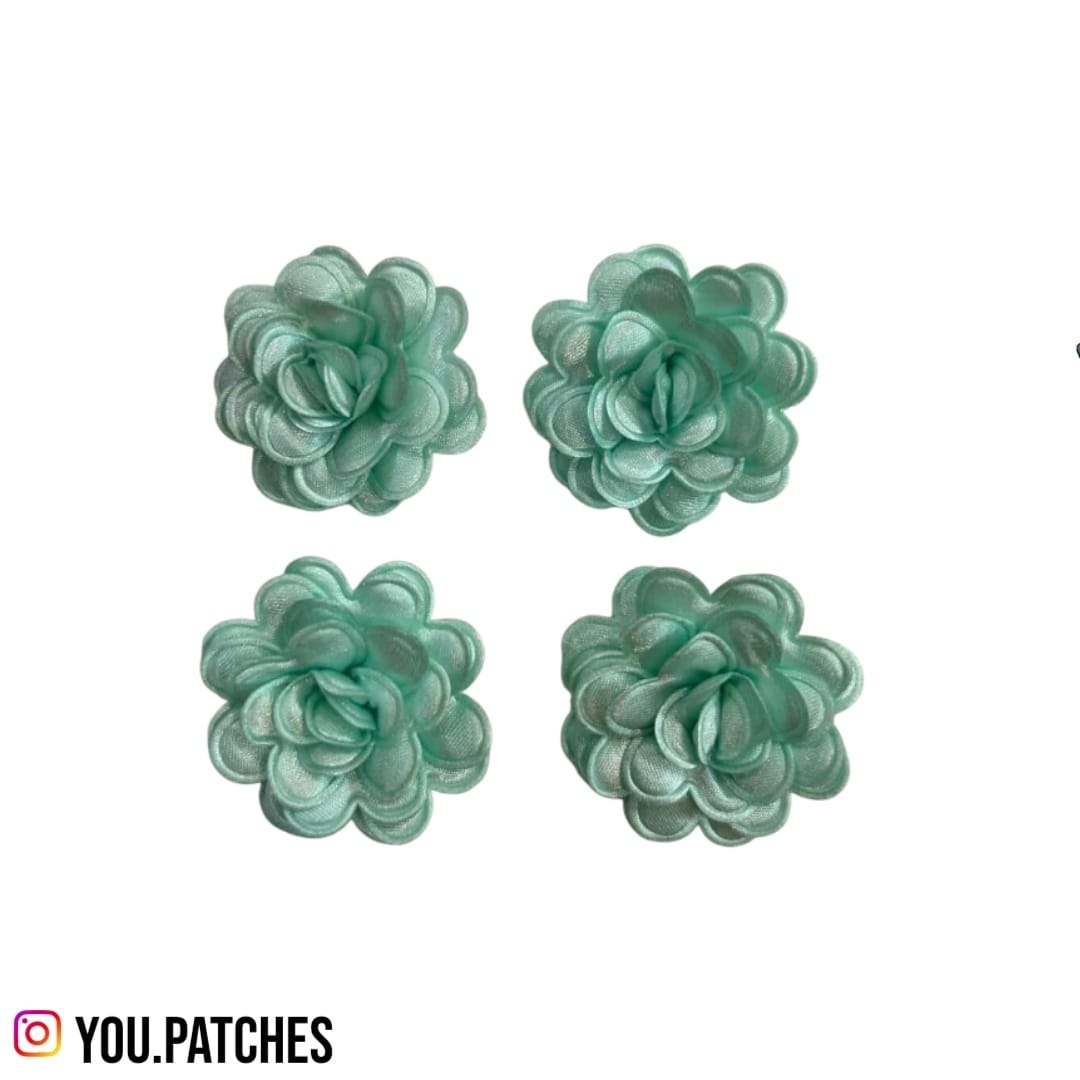 Ribbon Flowers Patch (Pack of 4)