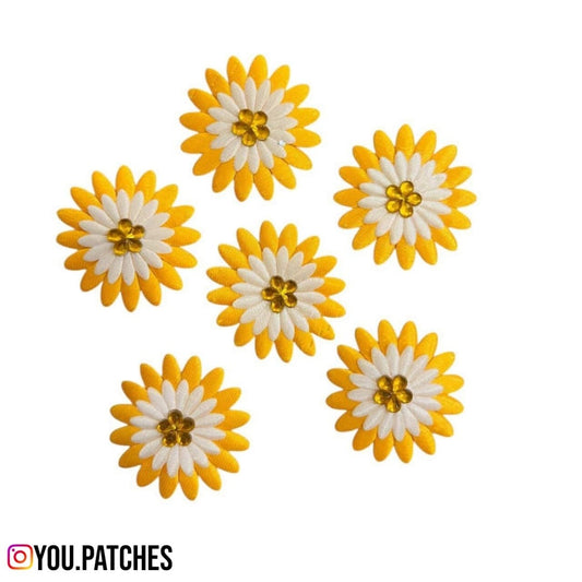 Ribbon Sequenced Flowers (Pack of 5)