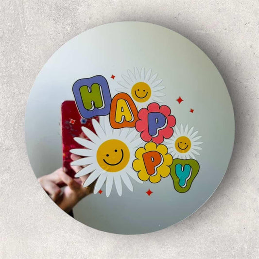 Wall Decor Mirror (HAPPY)