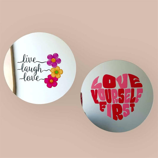 Wall Decor Mirror (Pack of 2)