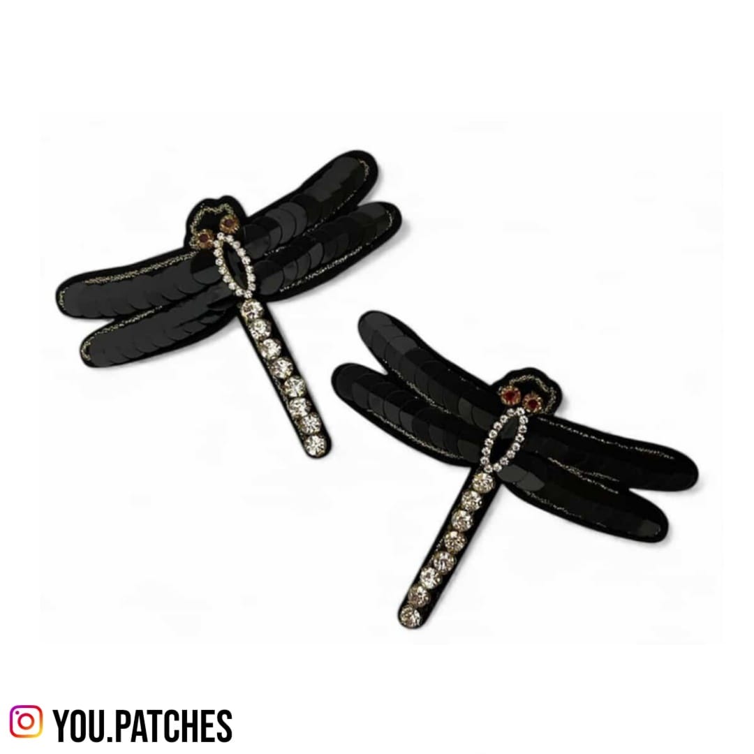 Embellished Flies Patch (Pack of 2)