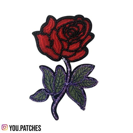 Embellished Handwork Rose Patch